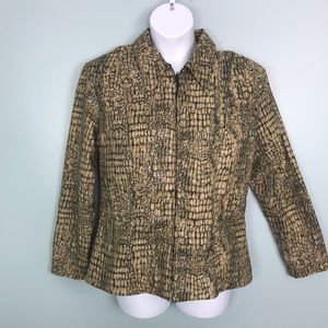 Mesmerize Faux Snakeskin Jacket